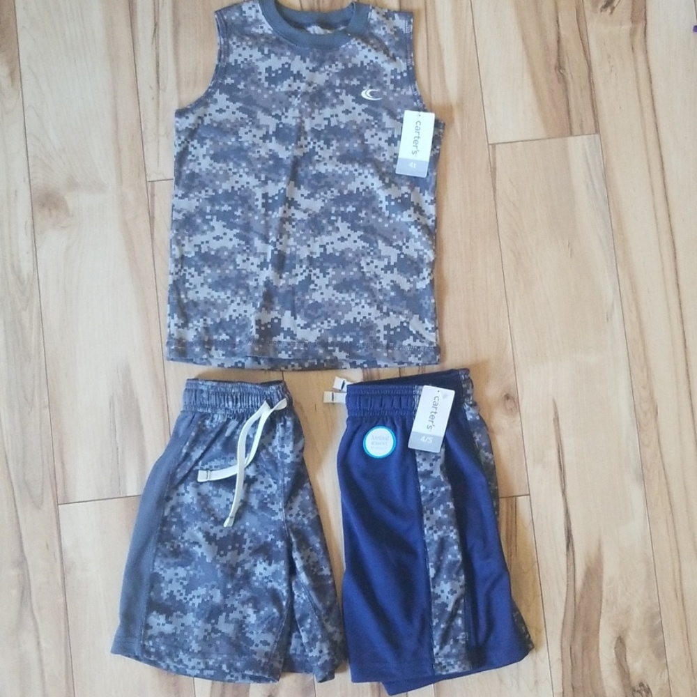 NWT Bundle Carter's tank + 2 pairs of shorts